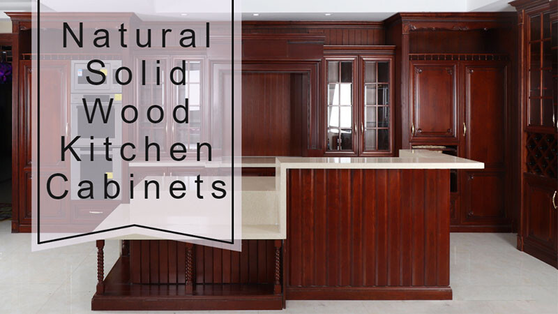 Natural Solid Wood Kitchen Cabinets