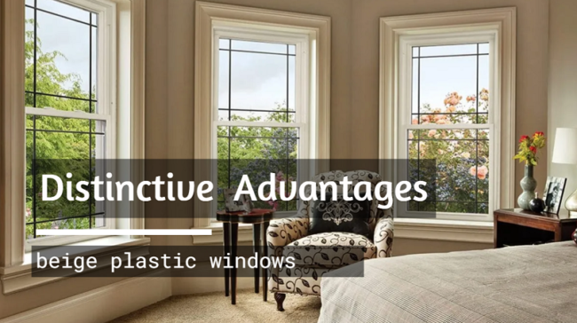 Window Display Beige Comfortable Beige Windows - Subtle Cream Color