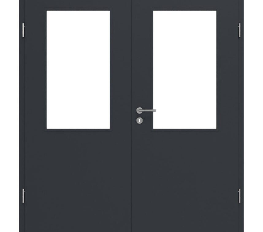 PDD-001 Double Swing Door Graphite CPL including frame - Parlun