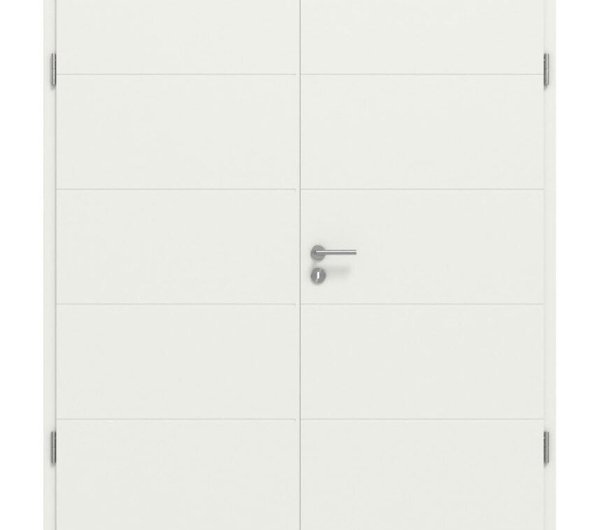 PDD-006 Dynamic Painted White RAL 9003 Double Swing Door, including frame - Parlun