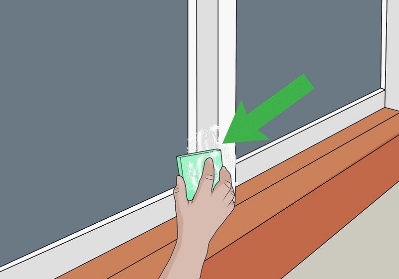 Cleaning plastic windows