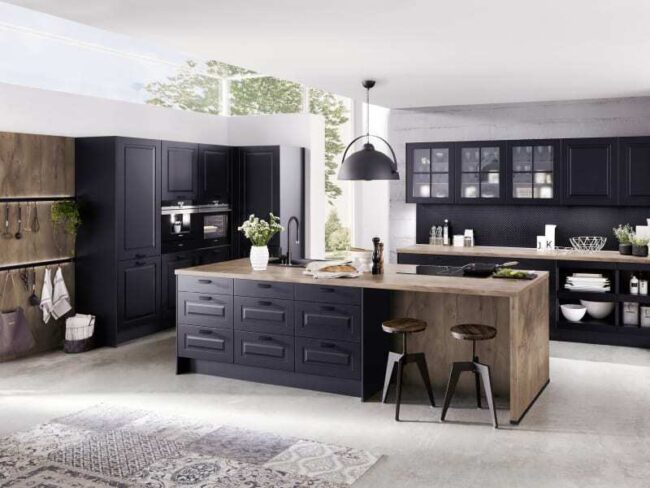 Modern Black Kitchen Cabinets | Luxury Kitchen Cabinets