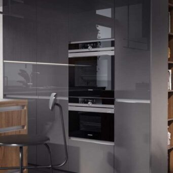 PKC-0083-Special open kitchen cabinet in graphite and walnut-Parlun (3)