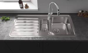 modern kitchen sink and faucet