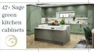 Sage green kitchen cabinets design ideas