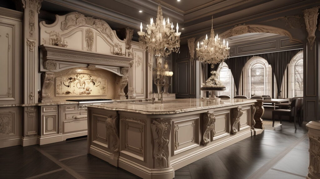 french luxury kitchen cabinets