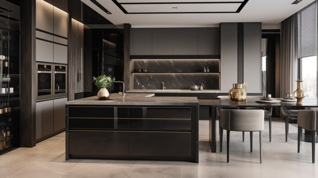 contemporary luxury kitchen cabinet