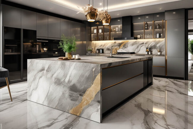 Luxury Kitchen Cabinets | High End Kitchen Cabinets - High-End Kitchen Cabinets In Luxury Loft Rentals