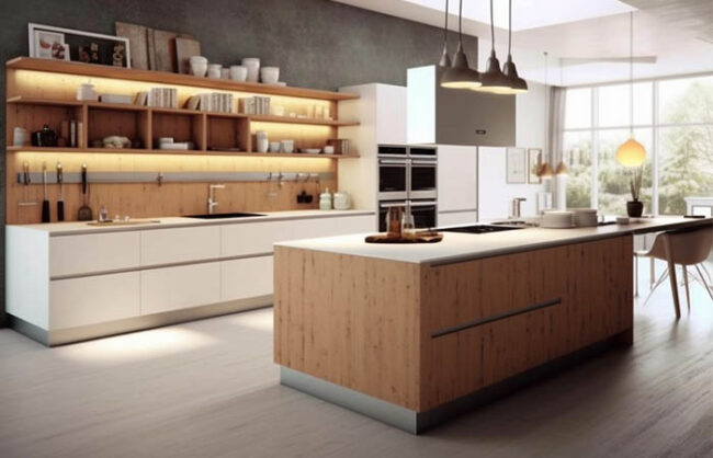 White Modern Kitchen Cabinets | Contemporary White Kitchen Cabinets