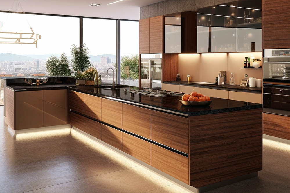 wood kitchen cabinets modern design