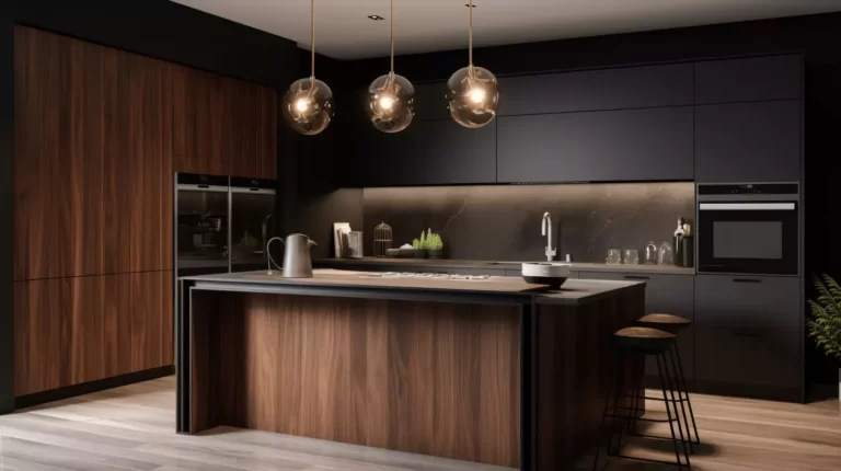 Modern Luxury: Black Matt Kitchen Cabinets-3