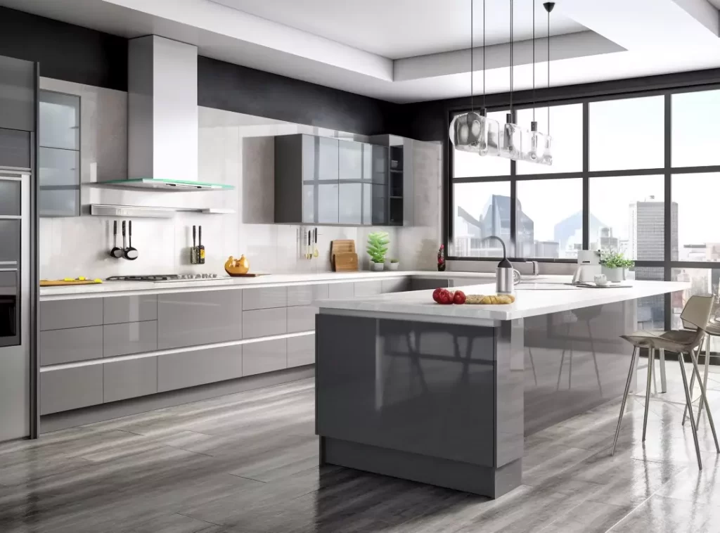 European Style Modern High Gloss Kitchen Cabinets