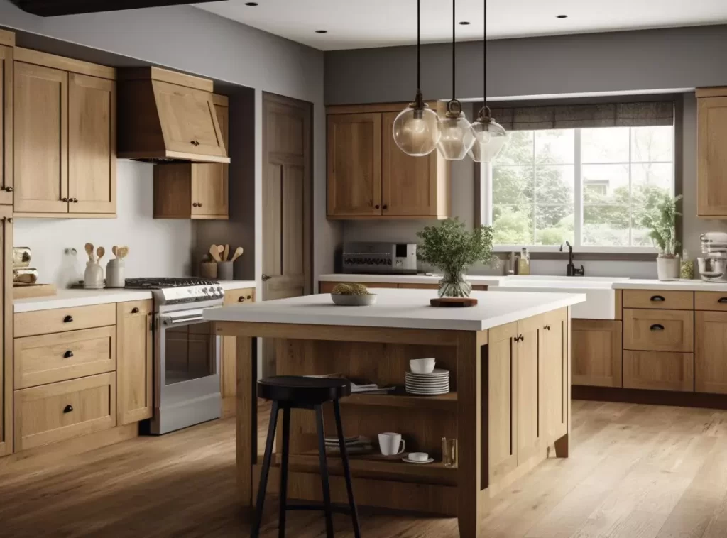country-charm-flat-panel-oak-kitchen-cabinets-4