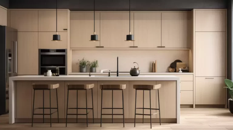 Elegant Craftsmanship: Flat Panel Maple Kitchen Cabinets-3
