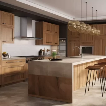 Elegant Solid Wood Frameless Kitchen Cabinets: Statement of Modern Simplicity - Parlun