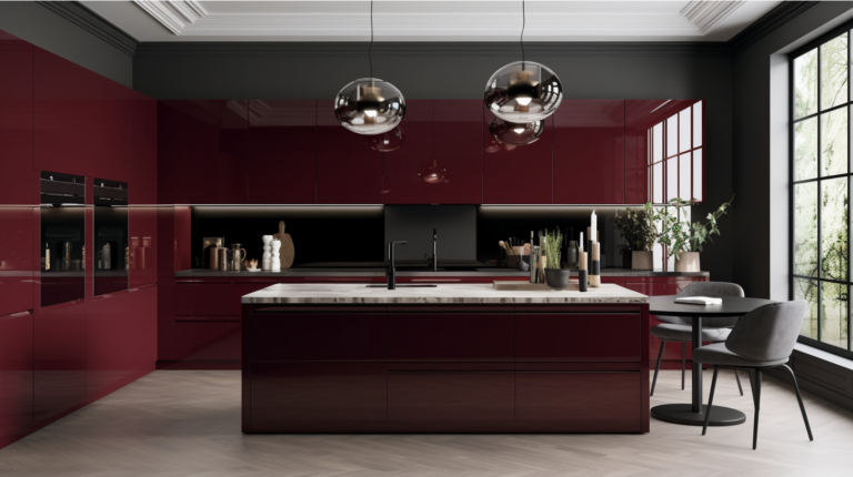 Glossy Glamour Modern High Gloss Kitchen Cabinets for a Chic Look (2)
