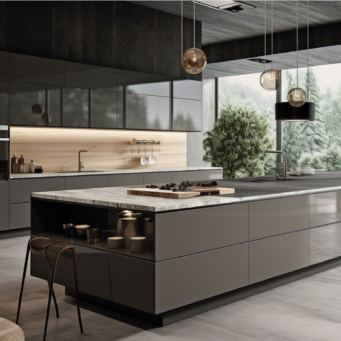 The Future of High Gloss: Handleless Kitchen Cabinets with a Shimmering Touch-5