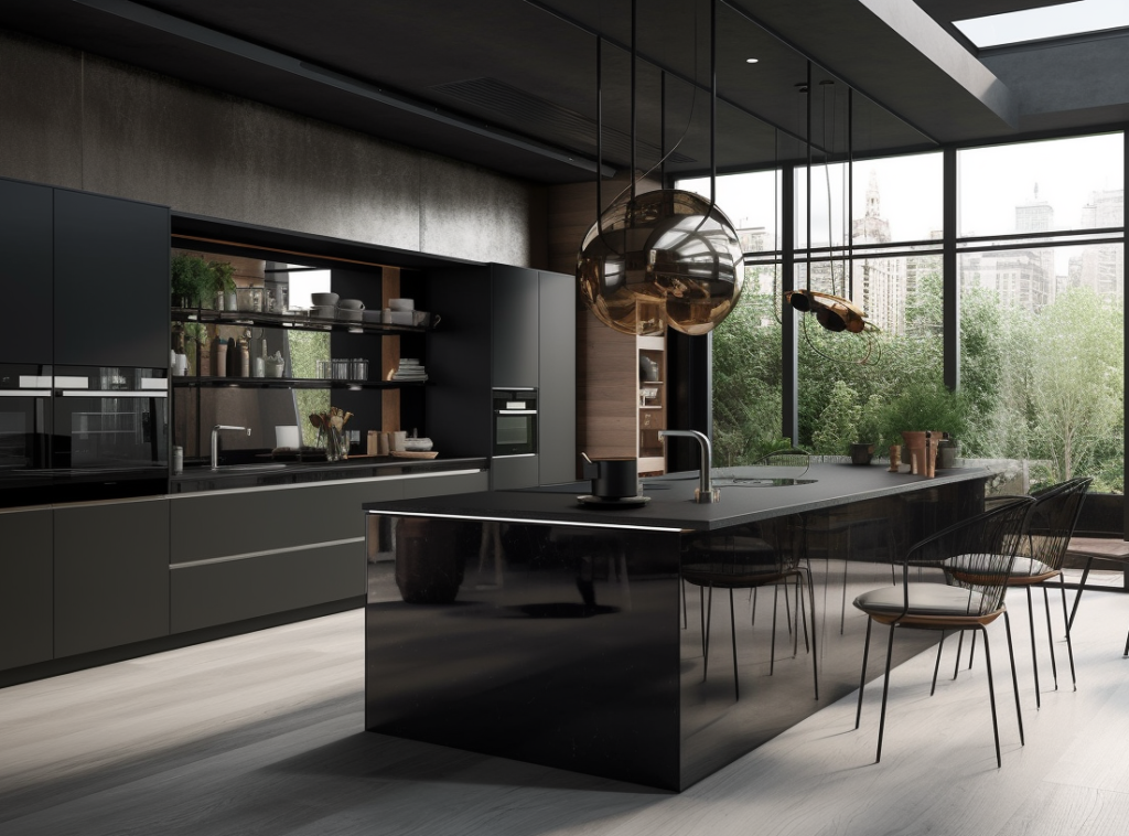 European Style Modern High Gloss Kitchen Cabinets