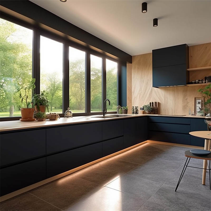 L shaped kitchen cabinets