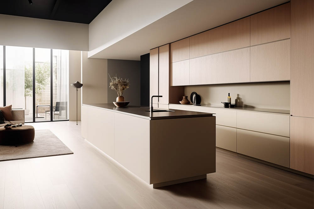 bespoke kitchen with simple design