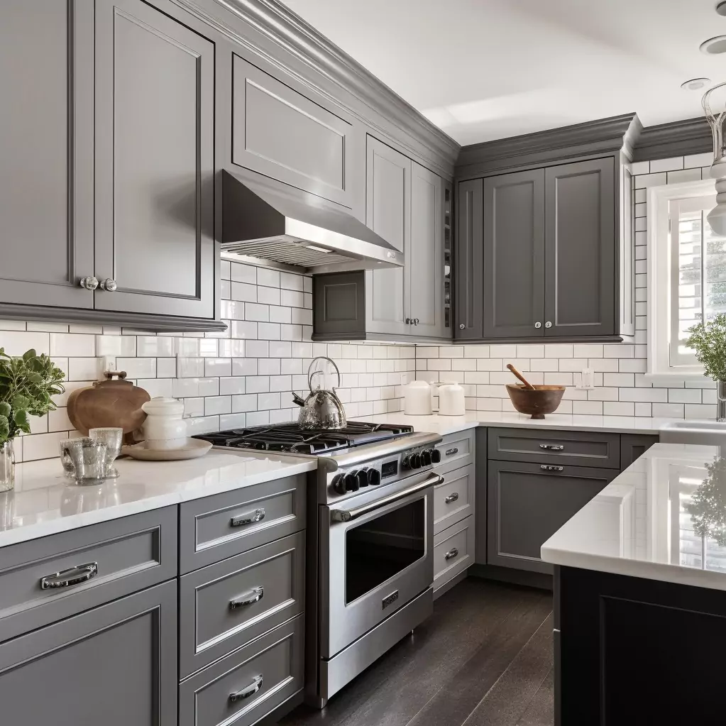 Explore The Sophisticated Grey Cabinet Kitchen