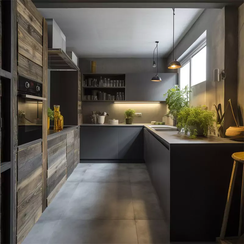 Industrial-inspired Kitchen With A Modern Touch
