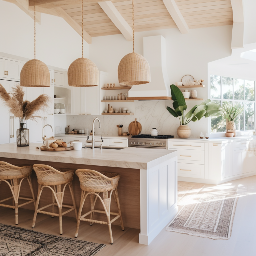 Modern Elegant White Kitchen Cabinets