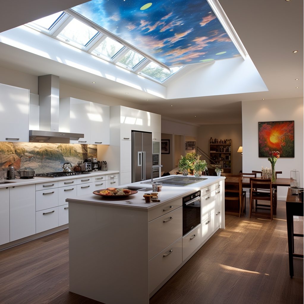 Artful Touches In A Contemporary Kitchen
