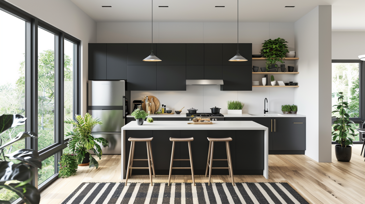 50+Matte Black Kitchen Cabinets Ideas and Tips (2024)
