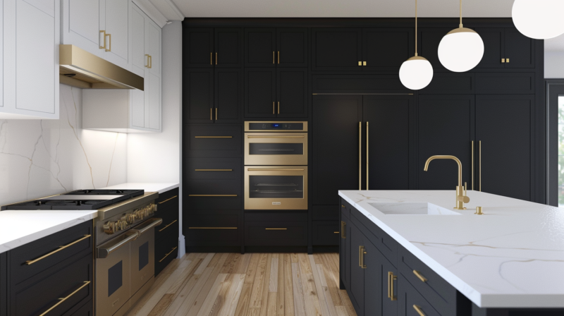 50+Matte Black Kitchen Cabinets Ideas and Tips (2025) - Parlun