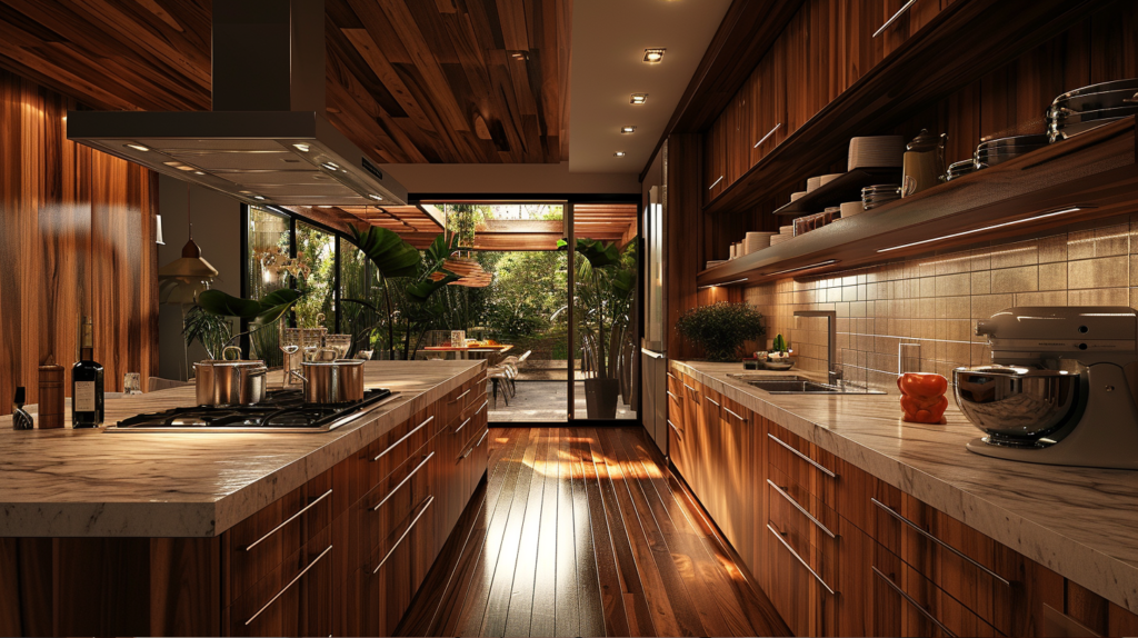 Apply A Coat Of Varnish To Modern Wood Kitchen Cabinets - Parlun