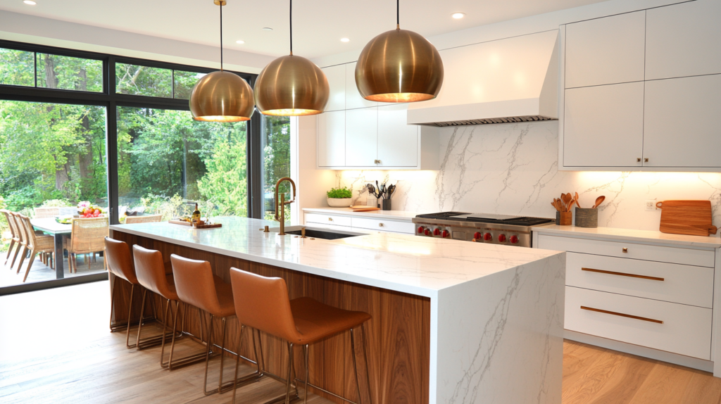 The Ultimate Guide to Kitchen Cabinets (2026): Styles, Materials, Costs & Design Ideas White Kitchen Cabinet With Gold Hardware Design