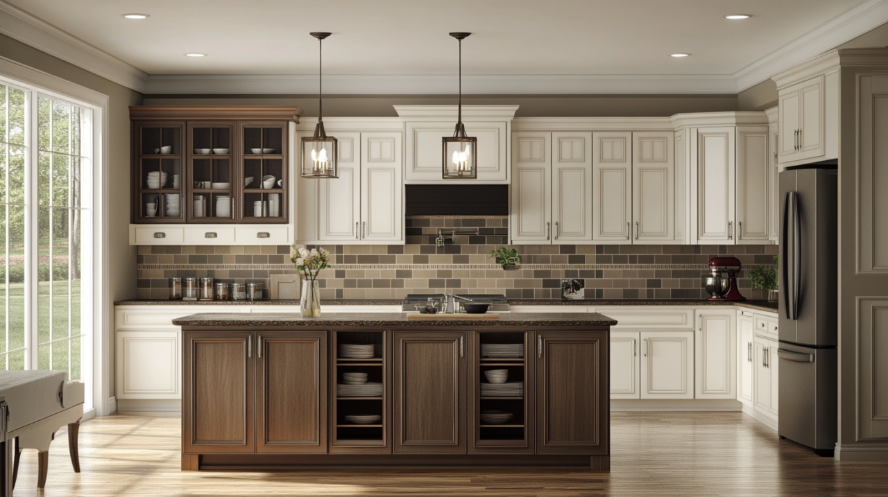 (2025) 22+ White Kitchen Cabinets With Brown Countertops Designs