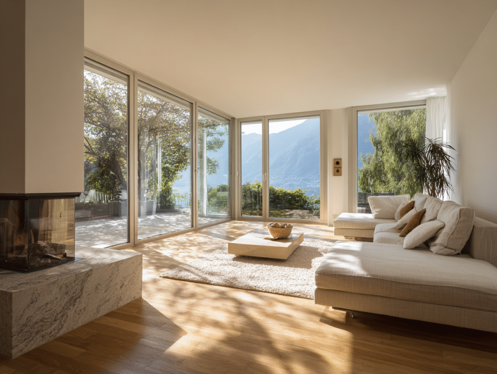 high end aluminum windows with soundproof option