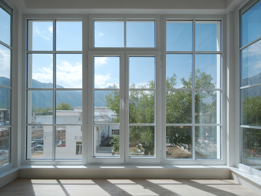 horizontally or vertically of aluminum windows