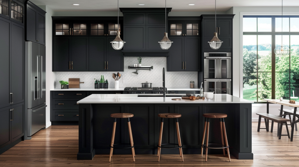 (2026) The Benefits of Choosing a Modern Shaker Kitchen Cabinets modern farmhouse shaker kitchen cabinets with white countertops