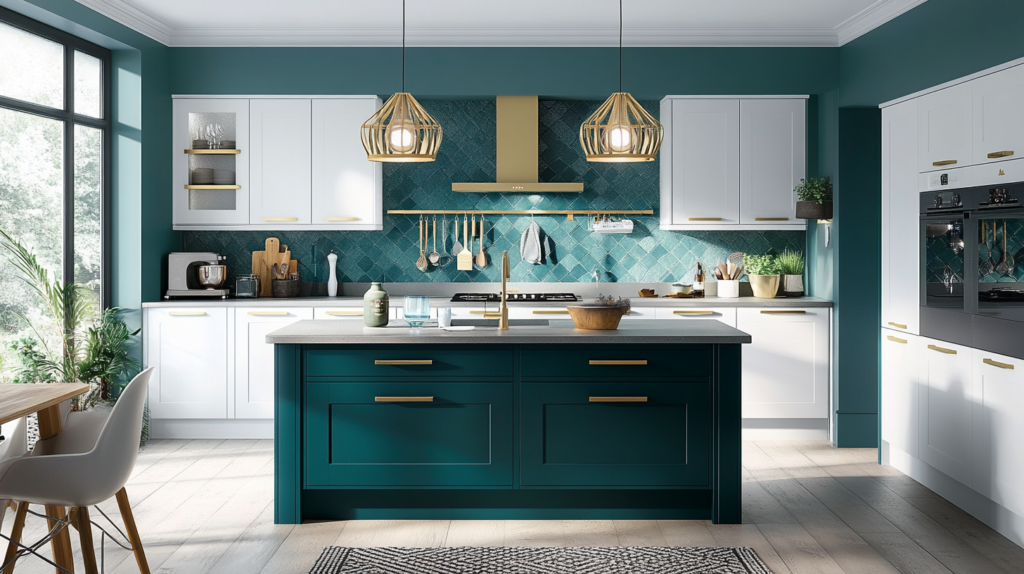 (2026) The Benefits of Choosing a Modern Shaker Kitchen Cabinets modern green and white shaker kitchen cabinets