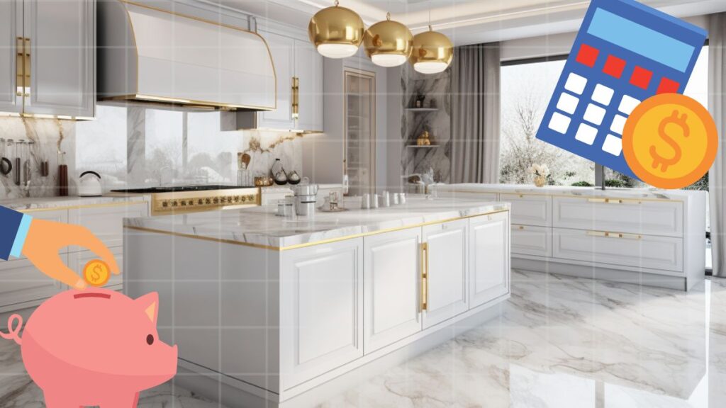 modern white kitchen look luxurious on a budget