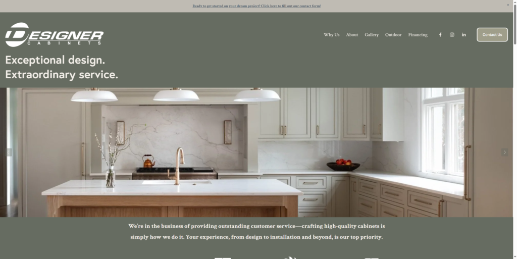 Top 10 Kitchen Cabinet Manufacturers list in Tennessee (2026) Designer Cabinets, LLC in Tennessee