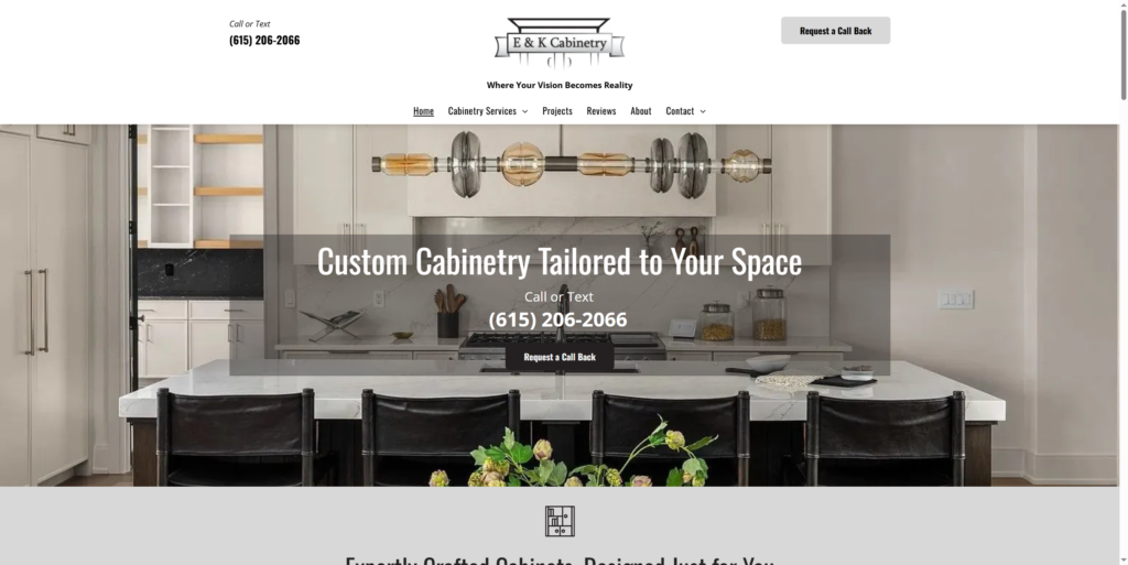 Top 10 Kitchen Cabinet Manufacturers list in Tennessee (2026) E & K Cabinetry in Tennessee