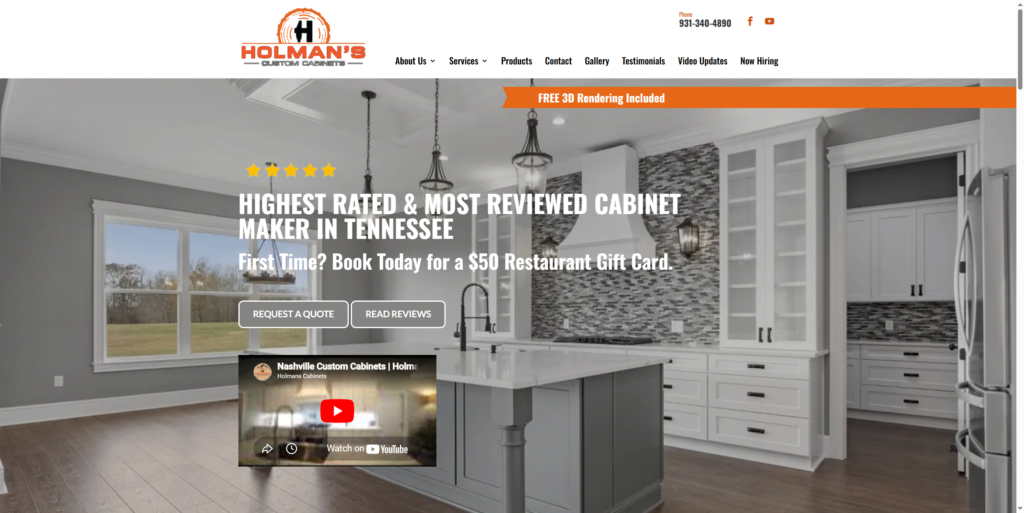 Top 10 Kitchen Cabinet Manufacturers list in Tennessee (2026) Holman's Cabinets in Tennessee