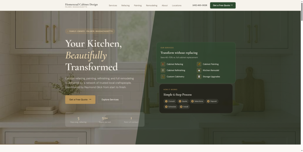 Homestead Cabinet Design in Massachusetts