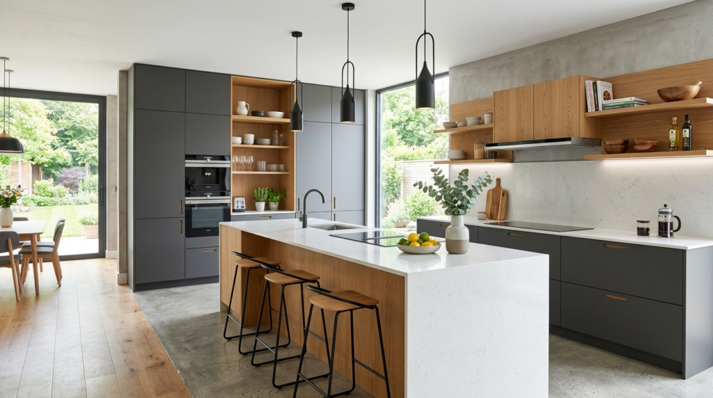 Bespoke Kitchen Cabinets: Tailored Cabinetry Built Around You Bespoke kitchen cabinets feature a minimalist aesthetic.