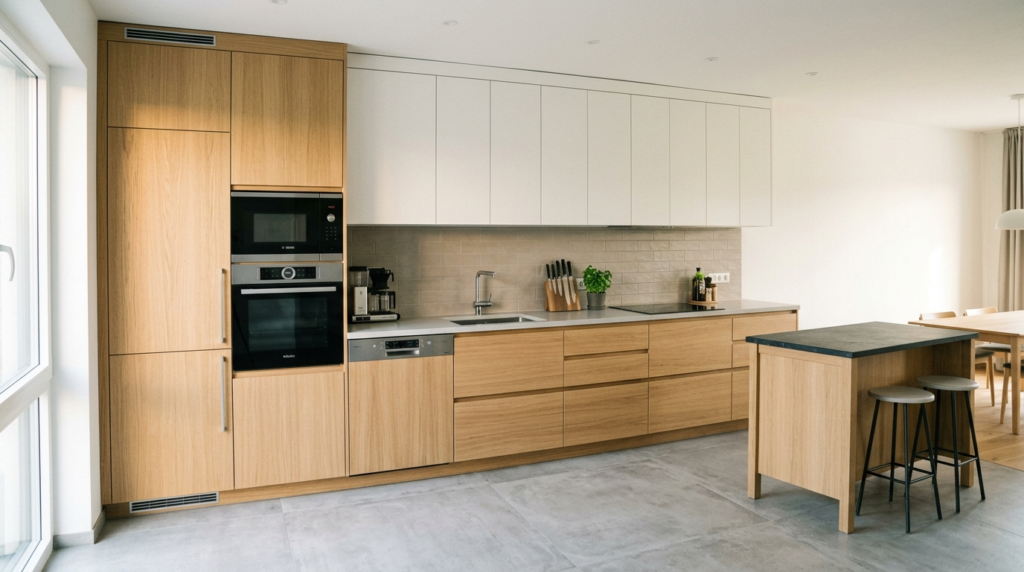 European Kitchen Cabinets: The Trendiest Choice for Modern Homes Minimalist European-style kitchen cabinets.