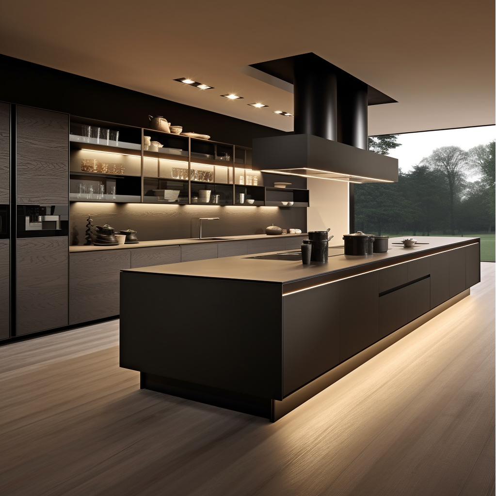 matte black kitchen cabinets from China with affordable price