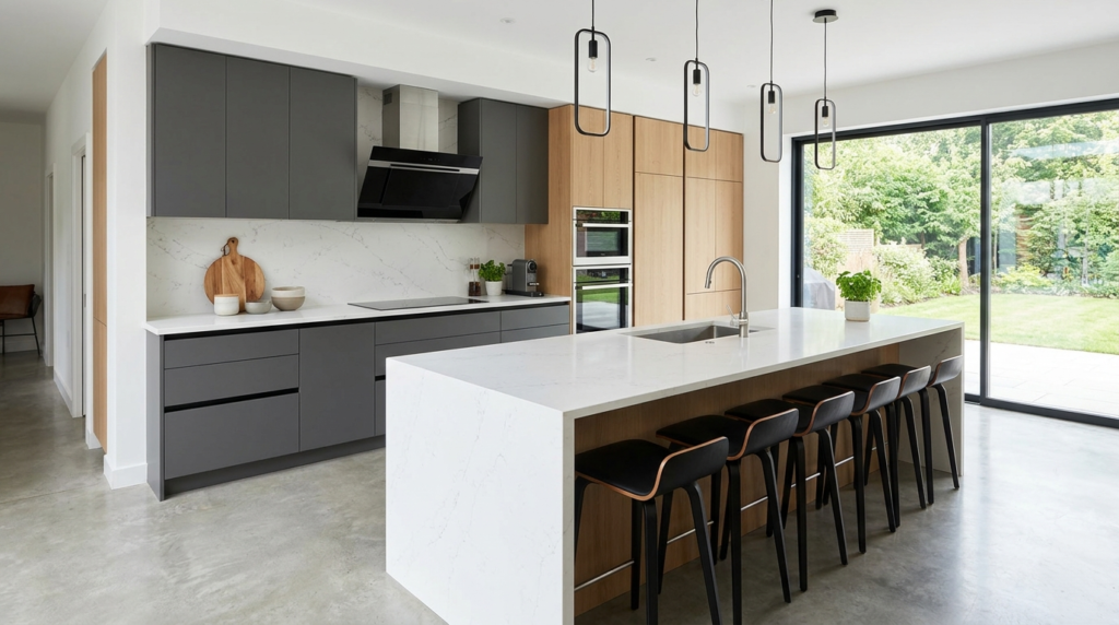 Bespoke Kitchen Cabinets: Tailored Cabinetry Built Around You Chic bespoke modern kitchen cabinets.