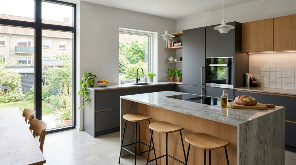 European Kitchen Cabinets: The Trendiest Choice for Modern Homes A well-lit, European-style kitchen,