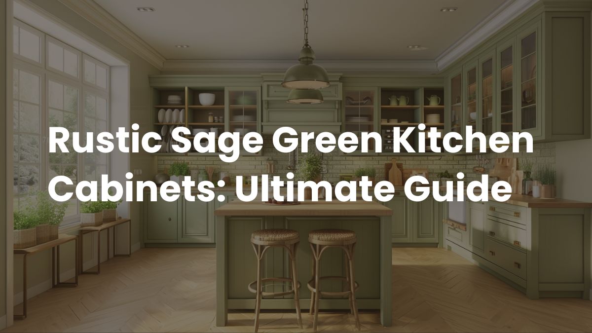 Rustic Sage Green Kitchen Cabinets Ultimate Guide