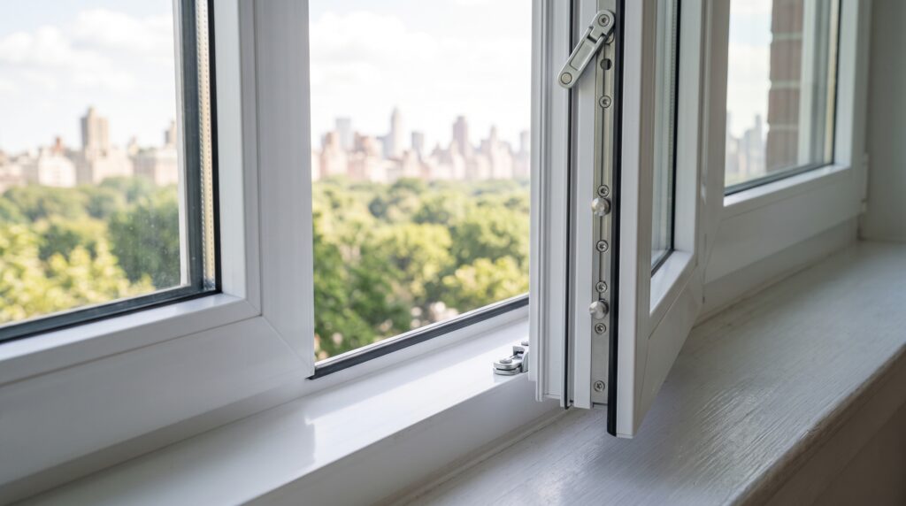 Casement vs Sliding Windows Which Is Better for Your Project Clean and well-maintained sliding window track and smooth casement window hinges detail