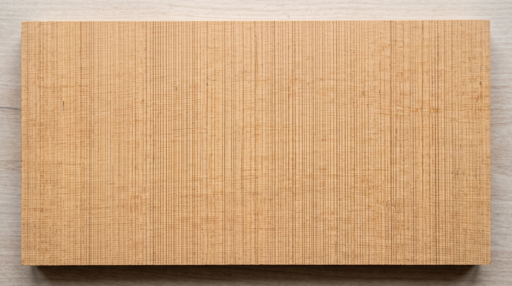 Rift Sawn White Oak Cabinets: What Makes Them Different and Worth It? Rift cut oak grain pattern on a white oak board